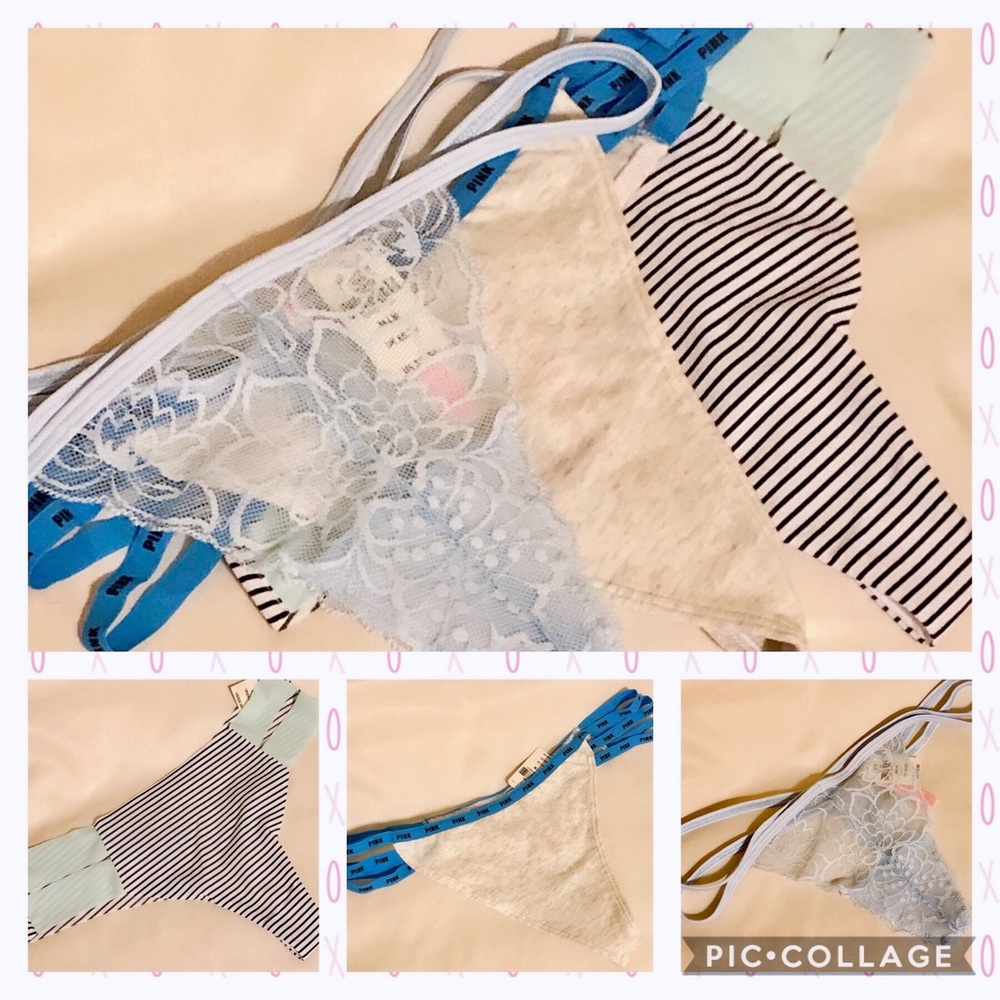 PINK Victoria’s Secret Thongs, 3/$25 Or 1/$10, NWT